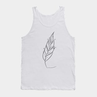 A feather. Tank Top